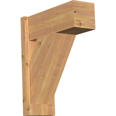 Ekena Millwork Traditional Block Smooth Outlooker, Western Red Cedar, 7 1/2"W x 18"D x 22"H OUT08X18X22TRA05SWR